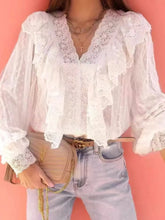 Romance Ruffle Lace Blouse